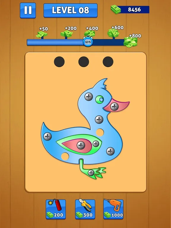 Screw Pin Nuts and Bolts Games iPad  سکرین شاٹس
