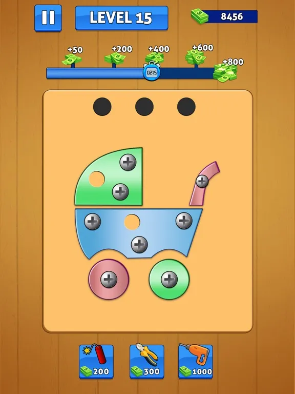 Screw Pin Nuts and Bolts Games iPad  سکرین شاٹس