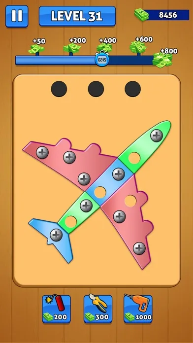 Screw Pin Nuts and Bolts Games سکرین شاٹس