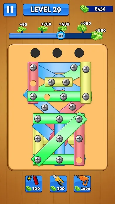 Screw Pin Nuts and Bolts Games سکرین شاٹس