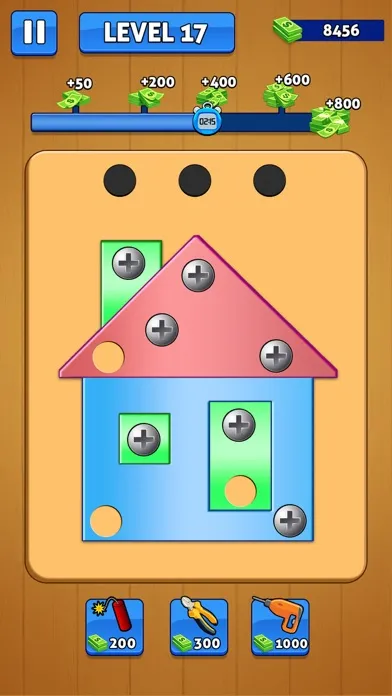 Screw Pin Nuts and Bolts Games سکرین شاٹس