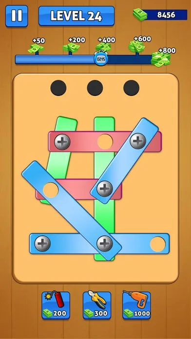 Screw Pin Nuts and Bolts Games سکرین شاٹس