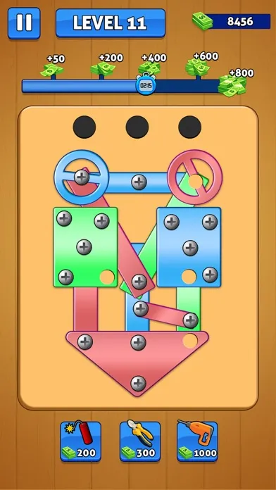 Screw Pin Nuts and Bolts Games سکرین شاٹس