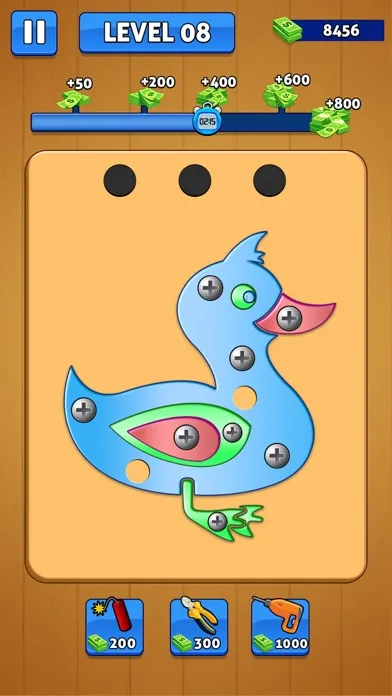 Screw Pin Nuts and Bolts Games سکرین شاٹس