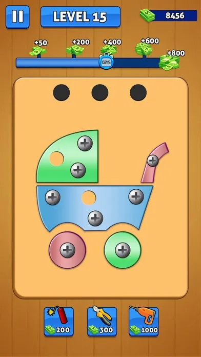 Screw Pin Nuts and Bolts Games سکرین شاٹس