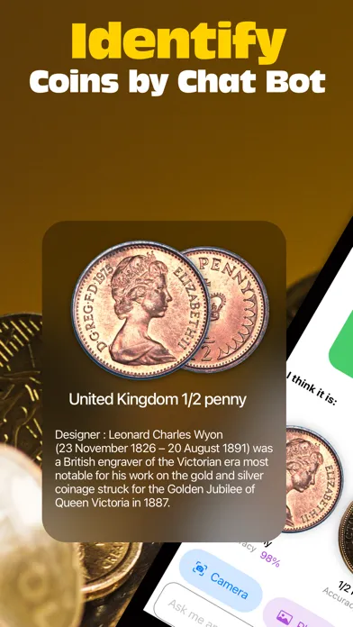 Tangkapan skrin CoinGenie: Identify Coins