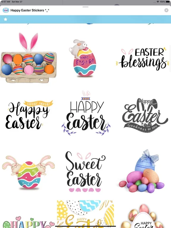 Happy Easter Stickers ^_^ iPad 應用截圖