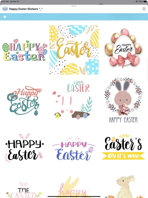 Happy Easter Stickers ^_^ iPad 應用截圖