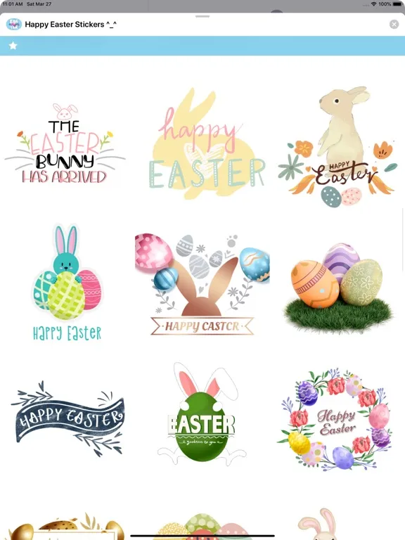 Happy Easter Stickers ^_^ iPad 應用截圖