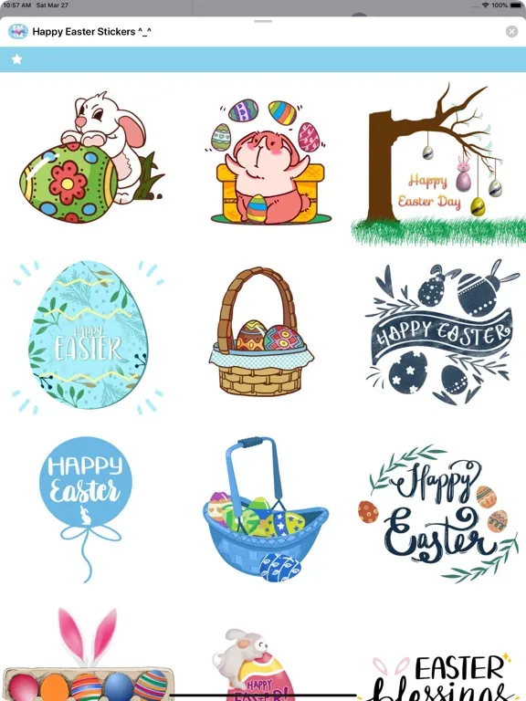 Happy Easter Stickers ^_^ iPad 應用截圖