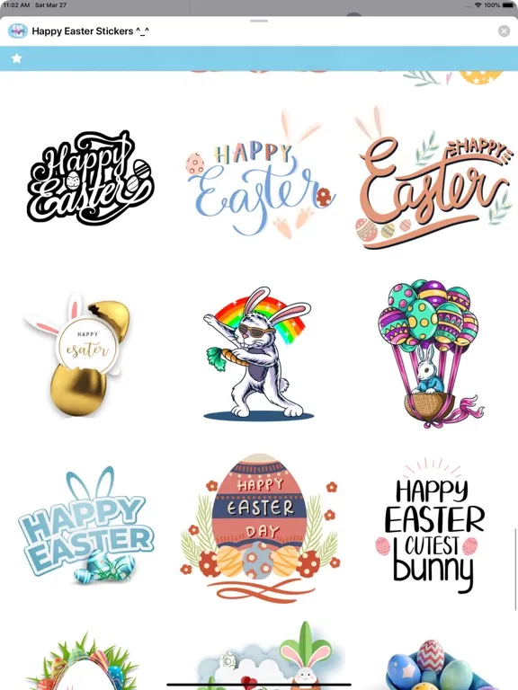 Happy Easter Stickers ^_^ iPad 應用截圖