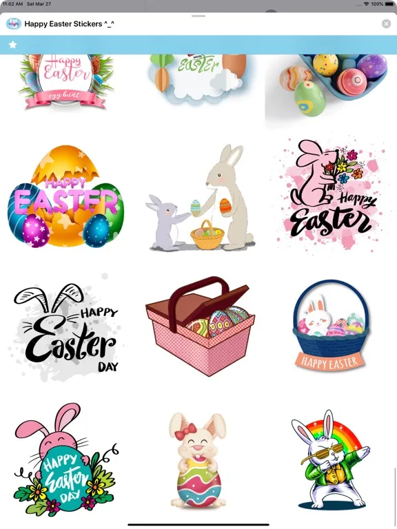 Happy Easter Stickers ^_^ iPad 應用截圖