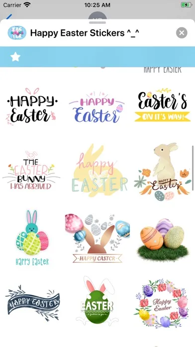 Happy Easter Stickers ^_^應用截圖