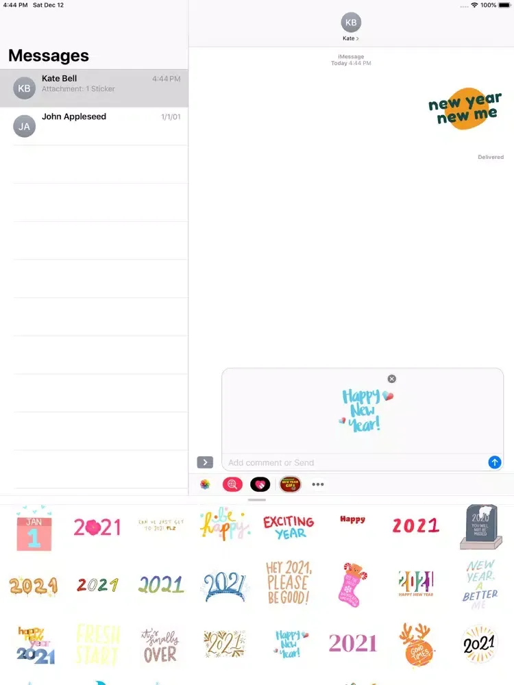 Happy New Year Animated Gifs iPad  स्क्रीनशॉट