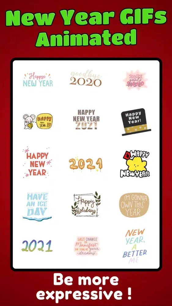 Happy New Year Animated Gifs स्क्रीनशॉट