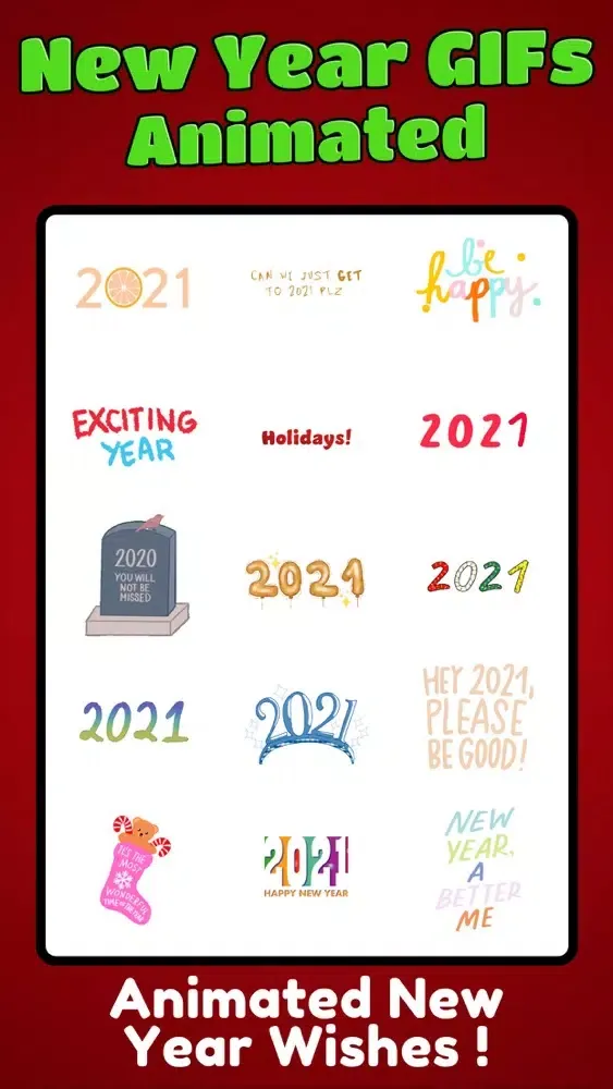 Happy New Year Animated Gifs स्क्रीनशॉट