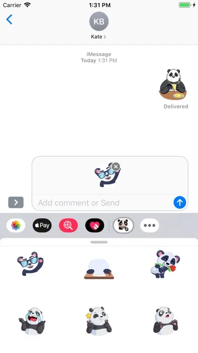 Panda Stickers (Animated) Screenshots