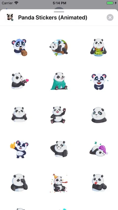 Panda Stickers (Animated) Screenshots