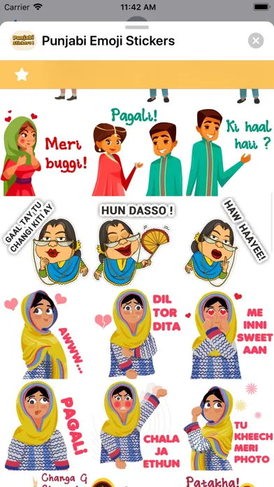 Capturas de pantalla de Punjabi Emoji Stickers