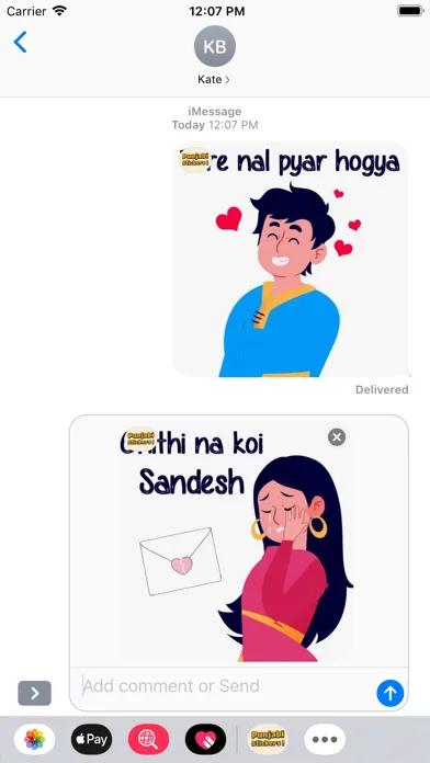 Capturas de pantalla de Punjabi Emoji Stickers