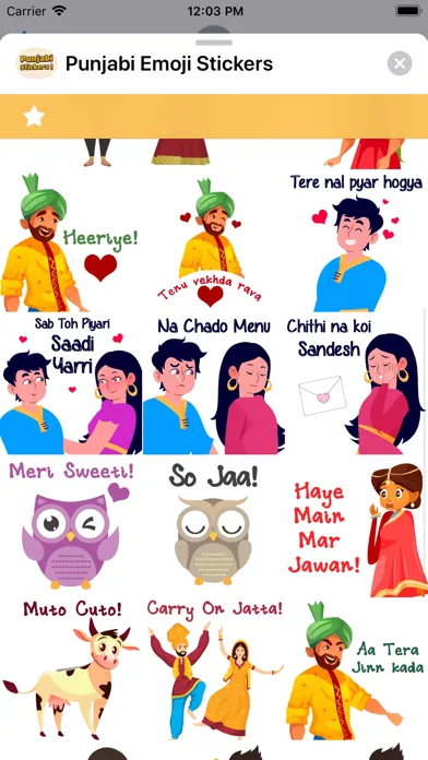 Capturas de pantalla de Punjabi Emoji Stickers