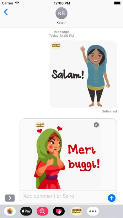 Capturas de pantalla de Punjabi Emoji Stickers