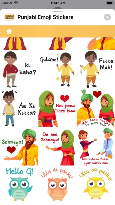 Capturas de pantalla de Punjabi Emoji Stickers