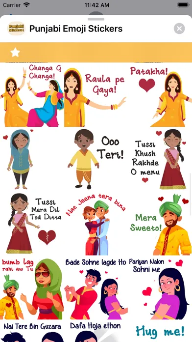 Capturas de pantalla de Punjabi Emoji Stickers