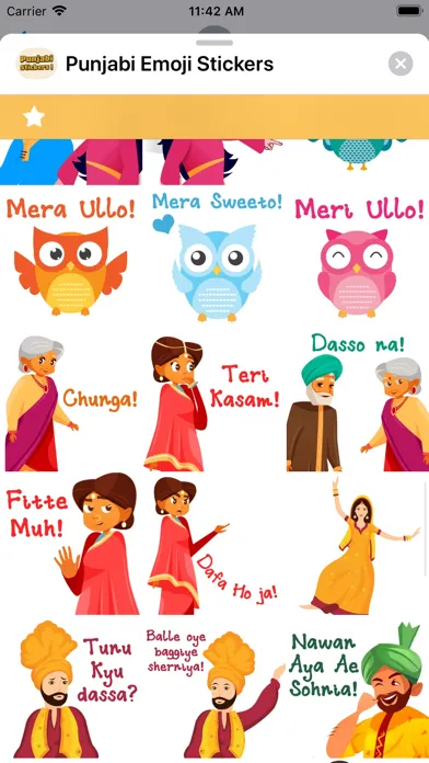 Capturas de pantalla de Punjabi Emoji Stickers