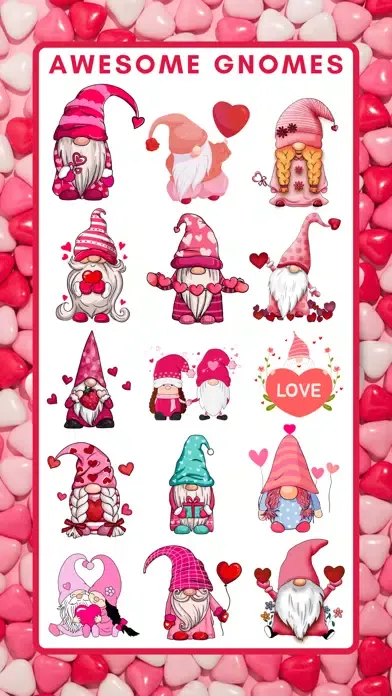 Capturas de tela do Valentine's Day Stickers ^_^