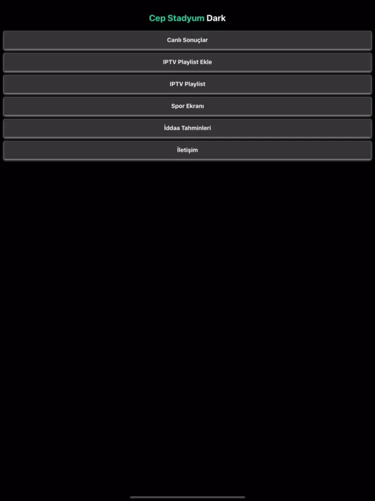 Cep Stadyum Dark iPad  سکرین شاٹس