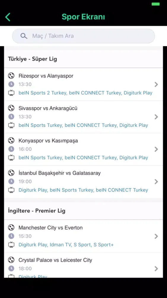 Cep Stadyum Dark سکرین شاٹس