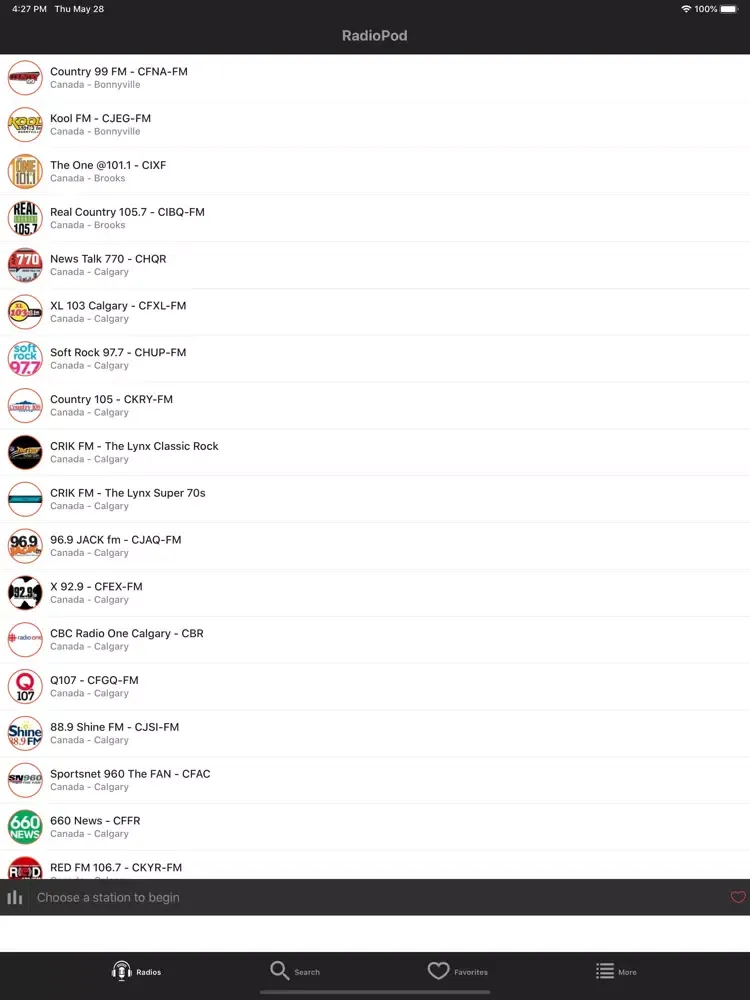 Zrzuty ekranu RadioPod: Music, News, Sports iPad 
