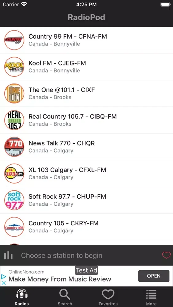 Zrzuty ekranu RadioPod: Music, News, Sports