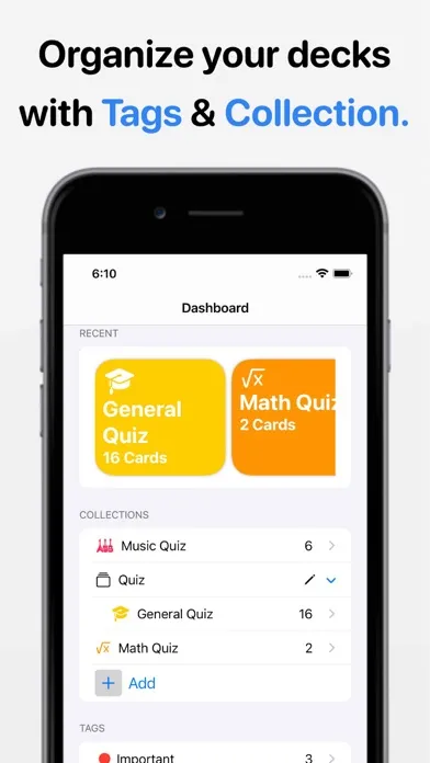 Tangkapan skrin Deck - Flashcard Learning App