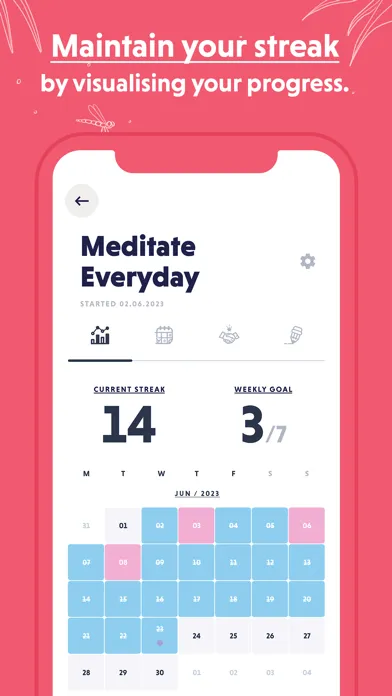 haatch. - Goal & Habit Tracker स्क्रीनशॉट