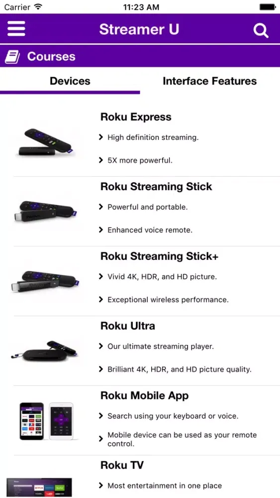 Tangkapan skrin Streamer U