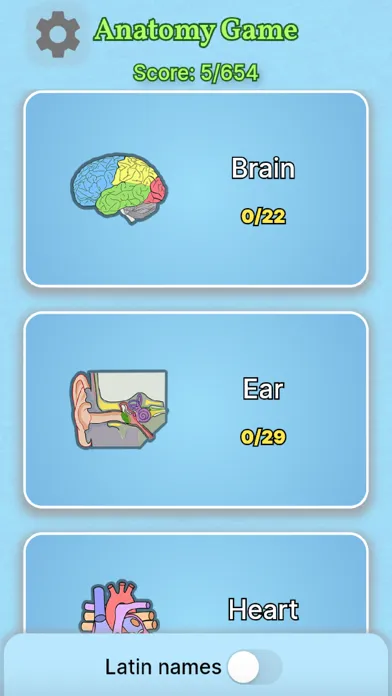 Anatomy Game स्क्रीनशॉट