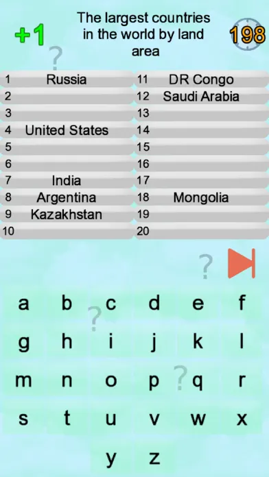 World Countries Quiz स्क्रीनशॉट