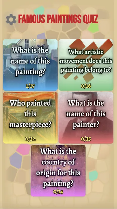 Famous Paintings Quiz應用截圖