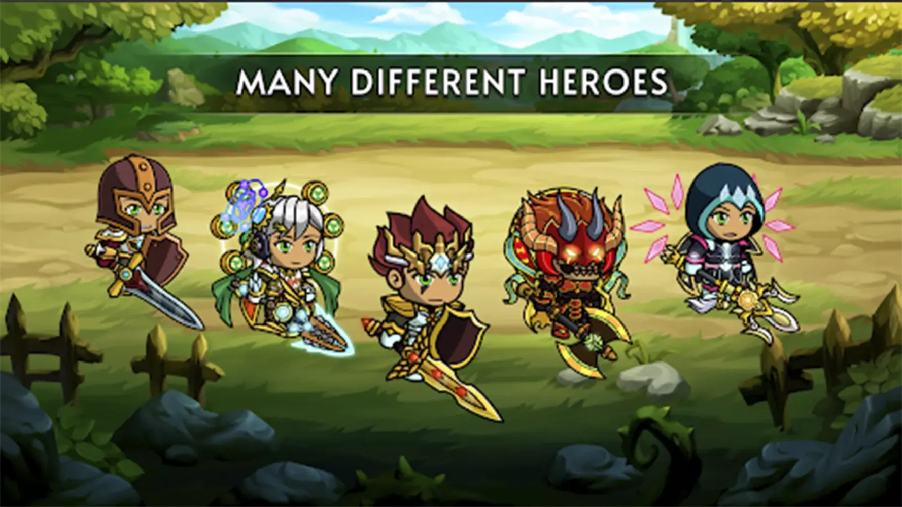 Capturas de tela do Idle rpg - hero auto battles