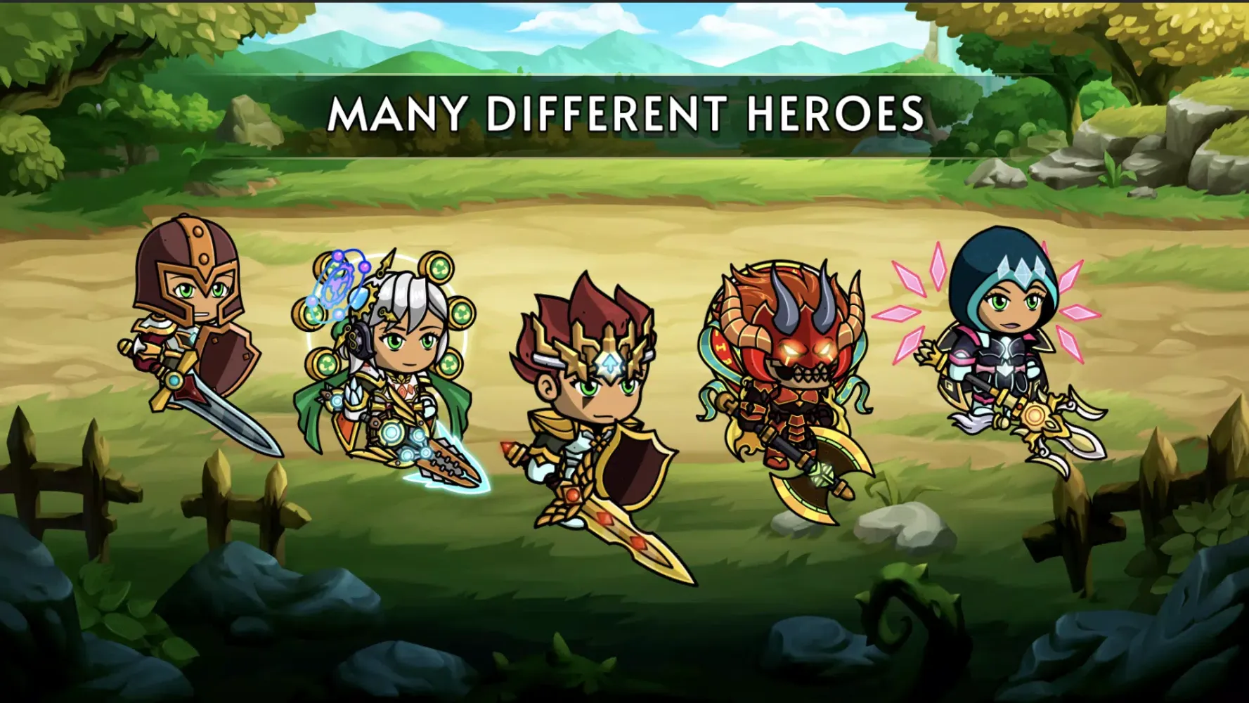 Capturas de tela do Idle rpg - hero auto battles