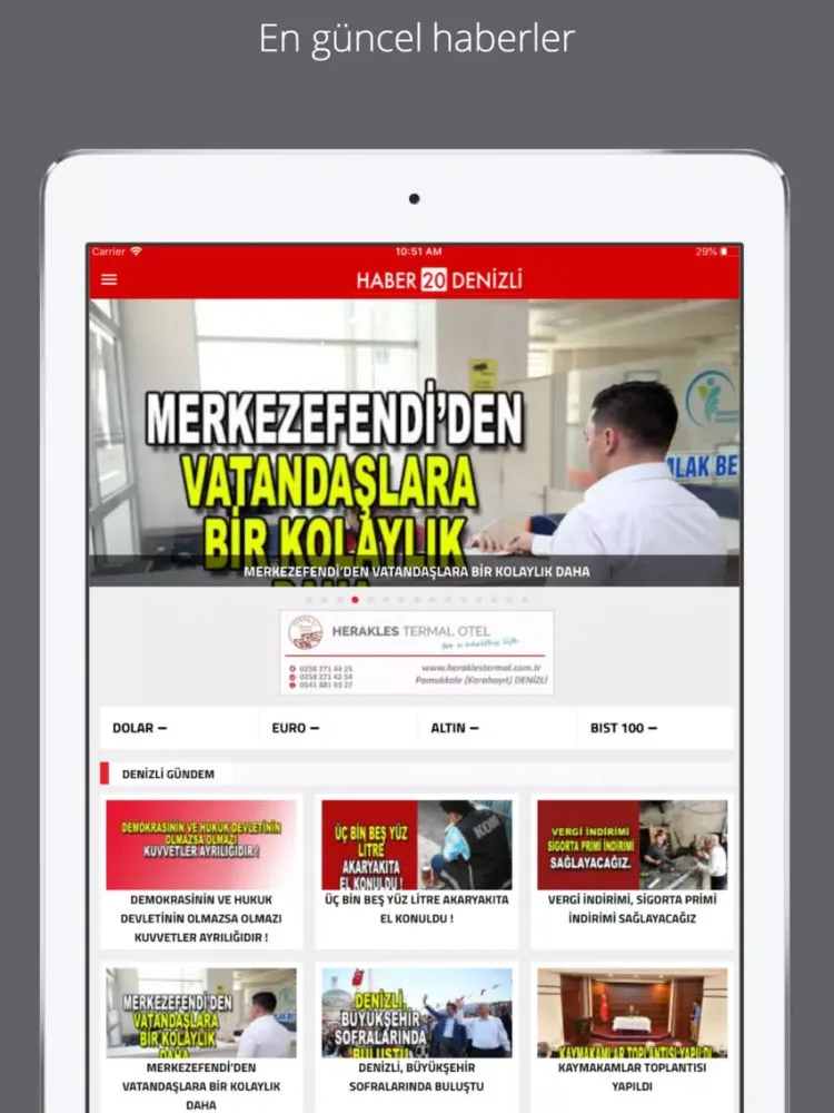 Haber20Denizli iPad  Screenshots