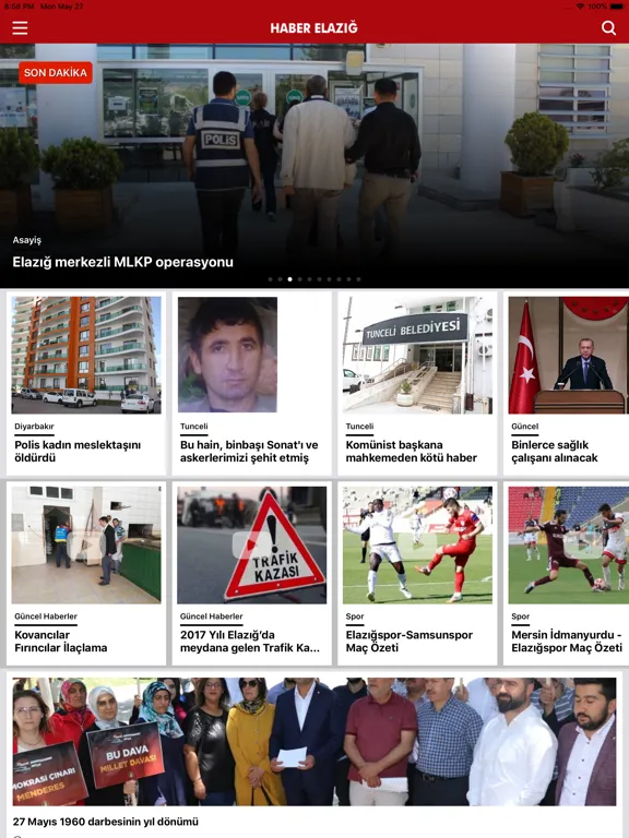 Haber Elazığ iPad  Screenshots