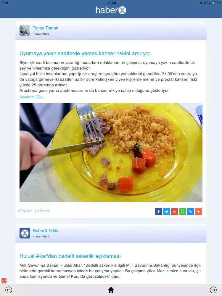 Tangkapan layar HaberX | Yeni Sosyal Medya iPad 