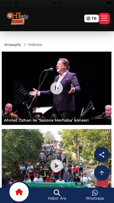 Captures d'écran de CHT medya haber