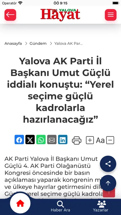 Captures d'écran de Yalova Hayat