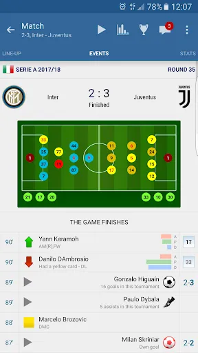 PRO Live Scores S-Center Screenshots