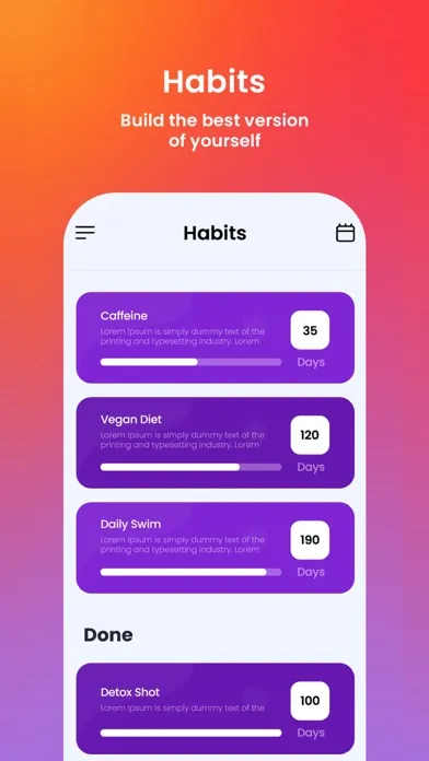 Скриншоты Habist: Daily Routine Planner