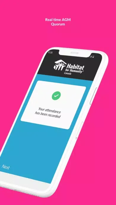 AGM eVoting App Screenshots